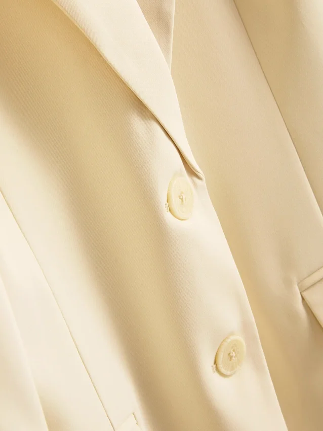 Blazer Lila de botões simples