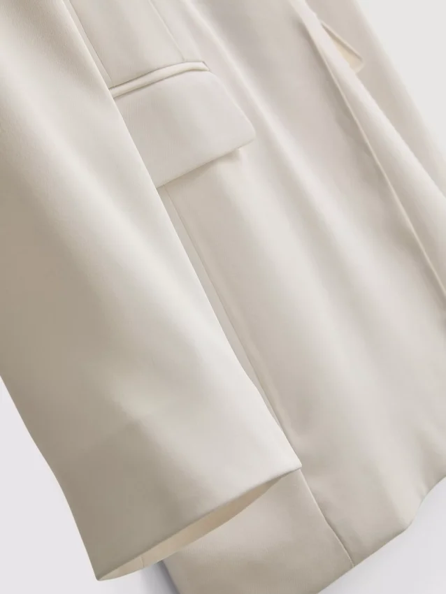 Blazer Lila de botões simples