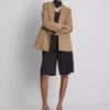 Blazer oversized de botões únicos