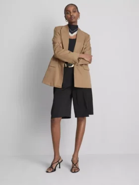 Blazer oversized de botões únicos