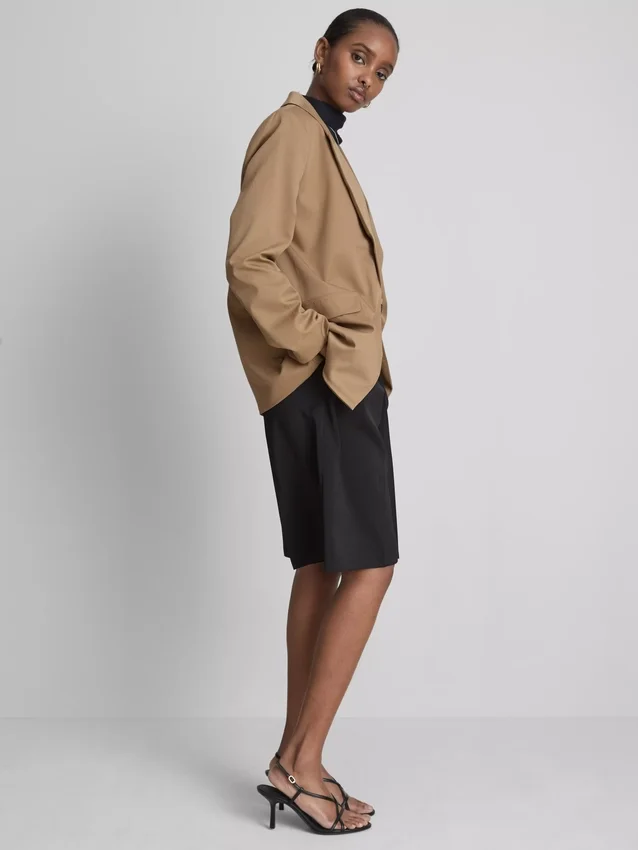 Blazer oversized de botões únicos
