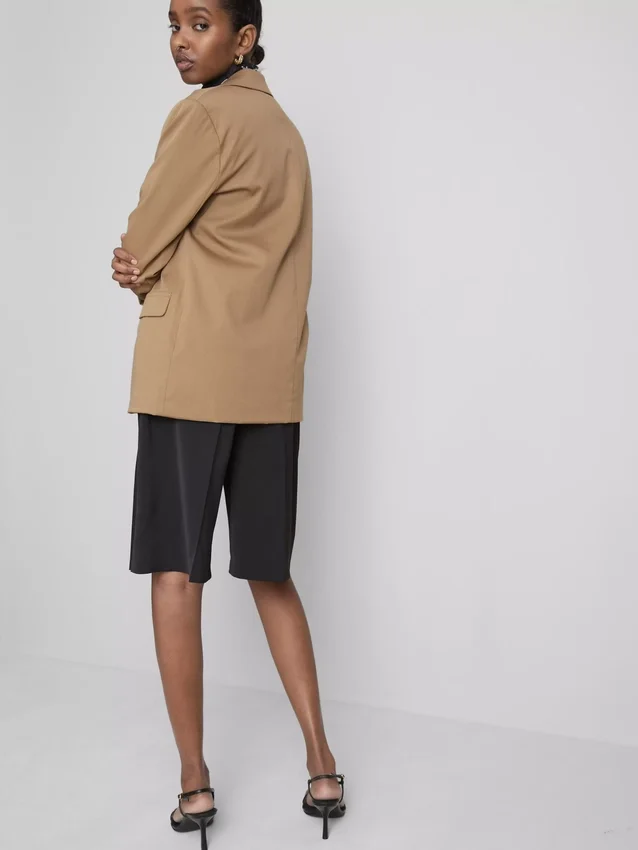 Blazer oversized de botões únicos