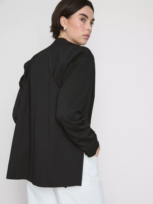 Blazer oversized de botões únicos