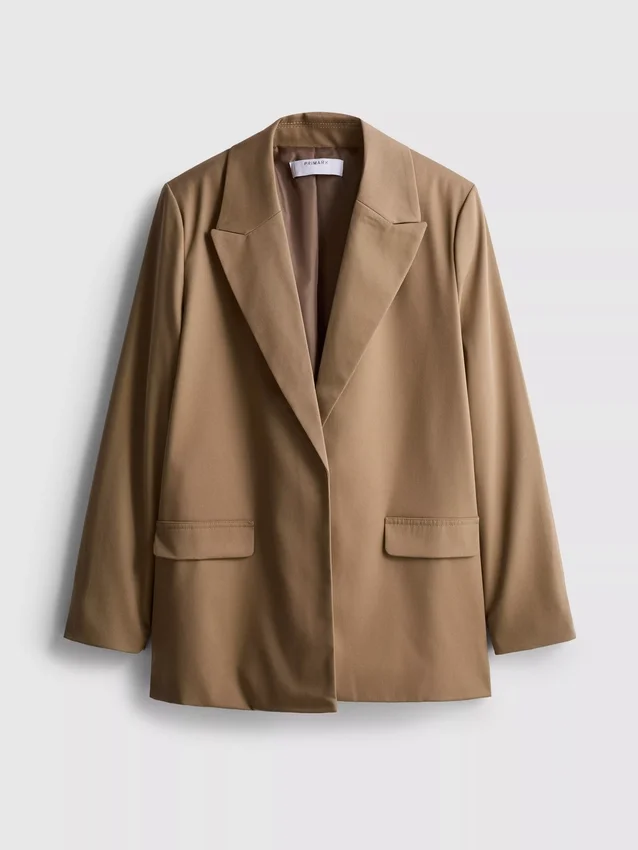 Blazer oversized de botões únicos
