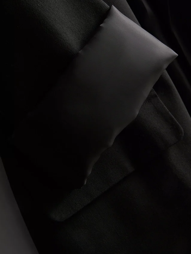 Blazer oversized de botões únicos