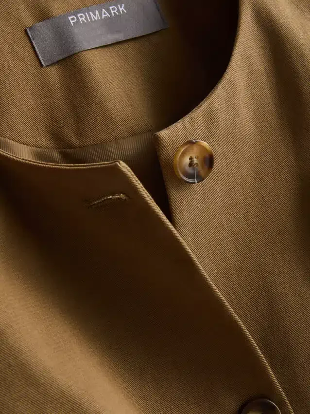 Blazer safari com cinto em mistura de algodão