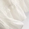Blusa com bainha peplum franzida