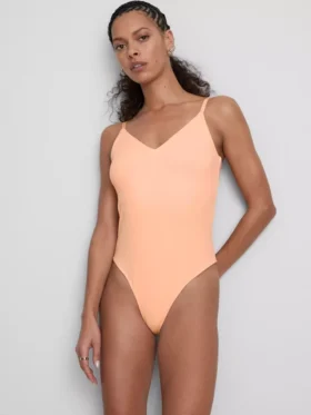 Body com alças e decote em V