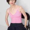 Body com alças e decote em V