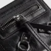 Bolsa com fecho de correr com efeito envelhecido
