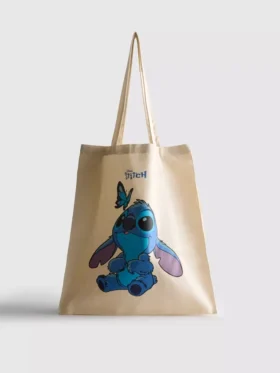 Bolsa de compras em lona com o Stitch da Disney