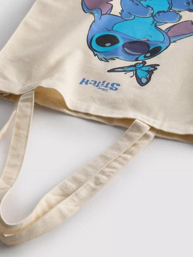Bolsa de compras em lona com o Stitch da Disney