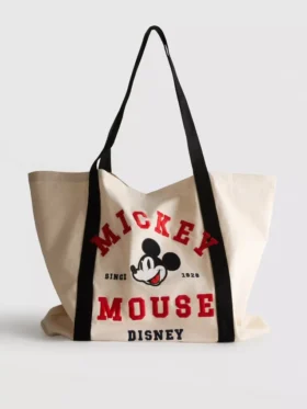 Bolsa de lona com grafismo XL do Mickey e Amigos da Disney