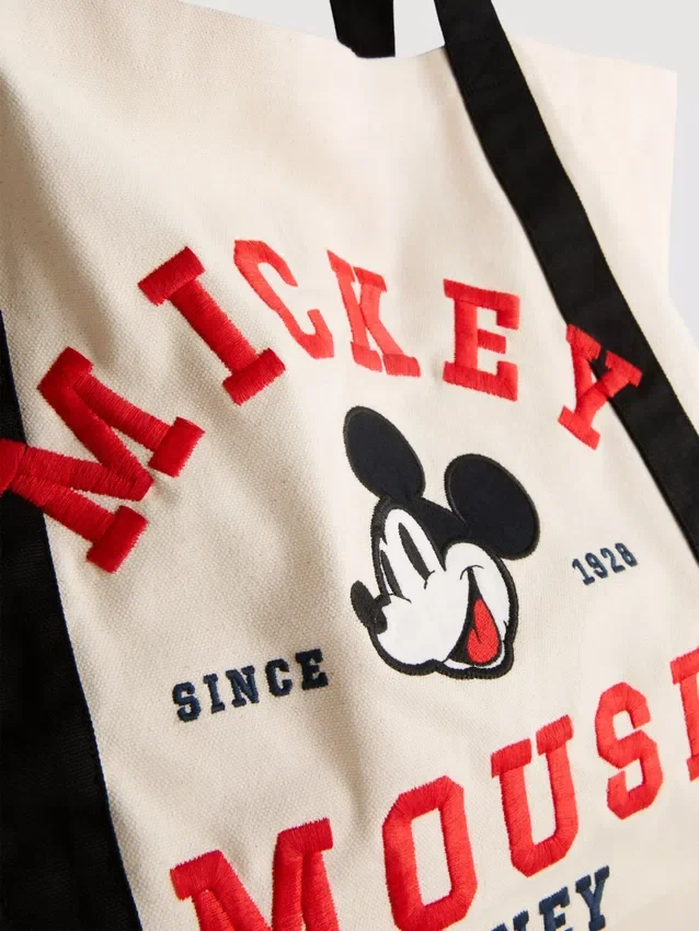 Bolsa de lona com grafismo XL do Mickey e Amigos da Disney