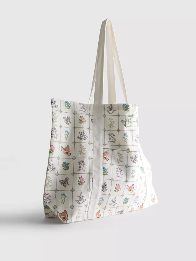 Bolsa de lona de algodão Bambi XL da Disney