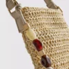 Bolsa para telemóvel tecida com contas