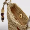 Bolsa para telemóvel tecida com contas