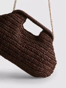 Bolsa tipo clutch em tecido