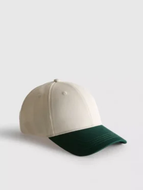 Boné de basebol bicolor