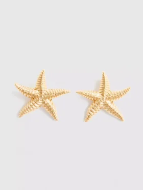 Brincos de pressão em forma de estrela-do-mar