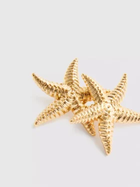 Brincos de pressão em forma de estrela-do-mar