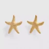 Brincos de pressão à forma de estrela-do-mar à prova de água
