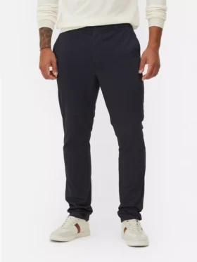 Calças chino justas elásticas