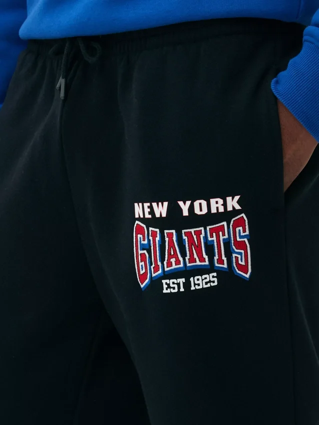 Calças de fato de treino com bainha da NFL New York Giants