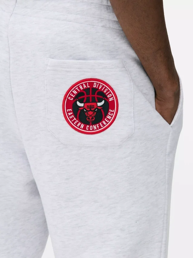 Calças de fato de treino com cordão dos Chicago Bulls da NBA