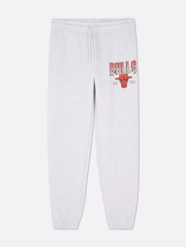 Calças de fato de treino com cordão dos Chicago Bulls da NBA