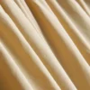 Calças de perna larga plissadas com toque de papel