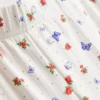 Calças de pijama com padrão de borboletas em canelado