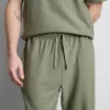 Calças de pijama com textura