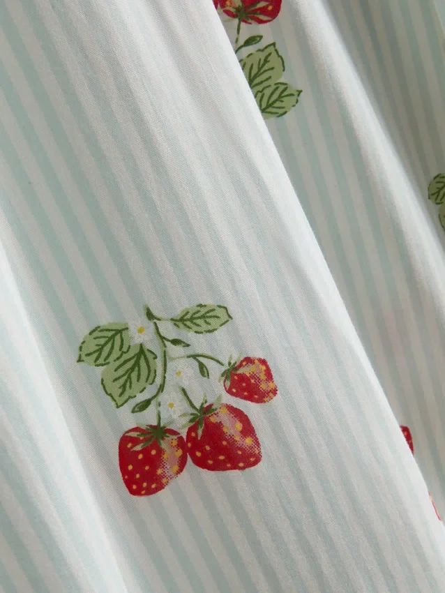 Calças de pijama de algodão estampadas