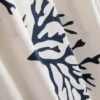 Calças de pijama de perna larga com estampado em tons de coral