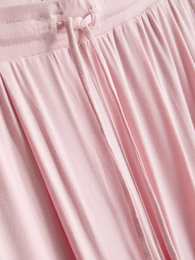 Calças de pijama descontraídas com elevado teor de modal