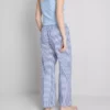 Calças de pijama em algodão xadrez
