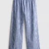 Calças de pijama em algodão xadrez