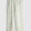 Calças de pijama florais de perna larga