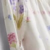 Calças de pijama florais de perna larga