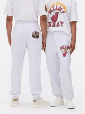 Calças de treino com cordão da NBA Miami Heat
