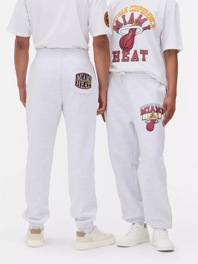 Calças de treino com cordão da NBA Miami Heat