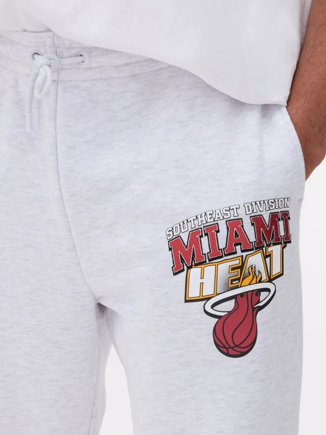 Calças de treino com cordão da NBA Miami Heat