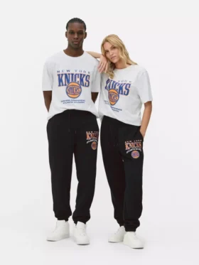 Calças de treino com cordão da NBA New York Knicks