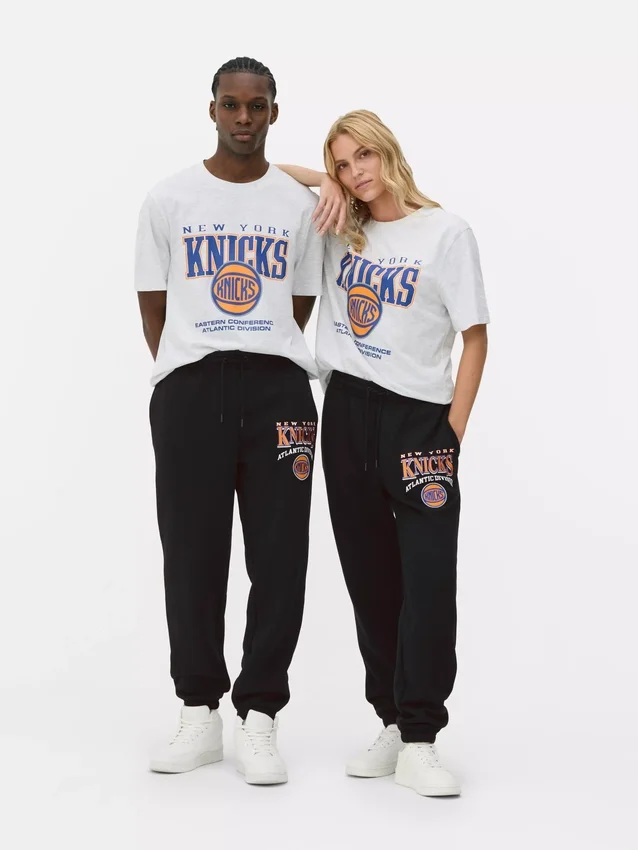 Calças de treino com cordão da NBA New York Knicks