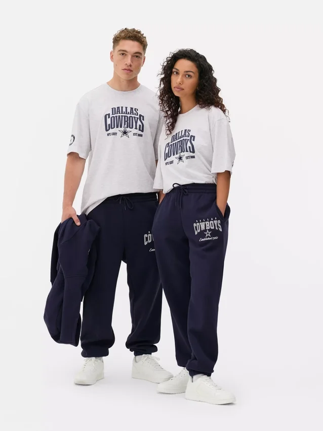 Calças de treino com estampado dos Dallas Cowboys da NFL