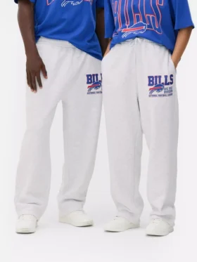 Calças de treino com o logótipo dos Buffalo Bills da NFL