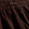 Calções com cintura elástica em mistura de algodão