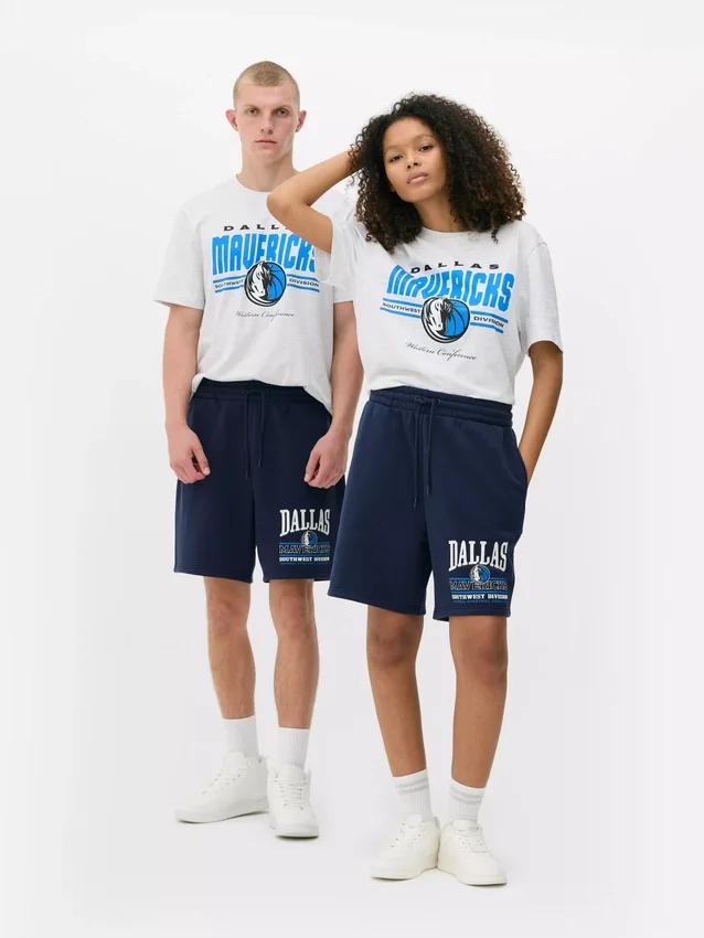 Calções com cordão da NBA Dallas Mavericks