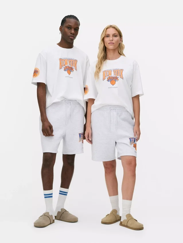 Calções com cordão da NBA dos New York Knicks